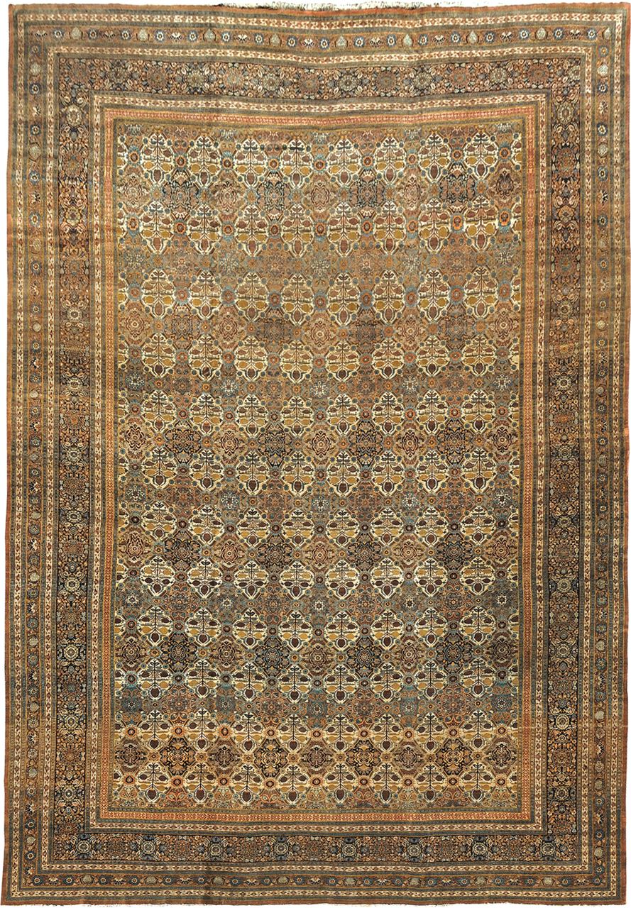 antique tabriz antique rug carpet | JH Minassian