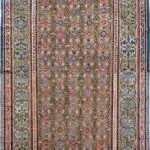 ANTIQUE SILK & METAL KASHGAR