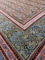 ANTIQUE SILK & METAL KASHGAR - Image 3