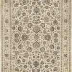 ANTIQUE IVORY KASHAN W/ SILK