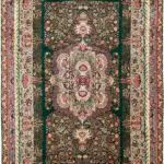ANTIQUE TABRIZ W/ SILK