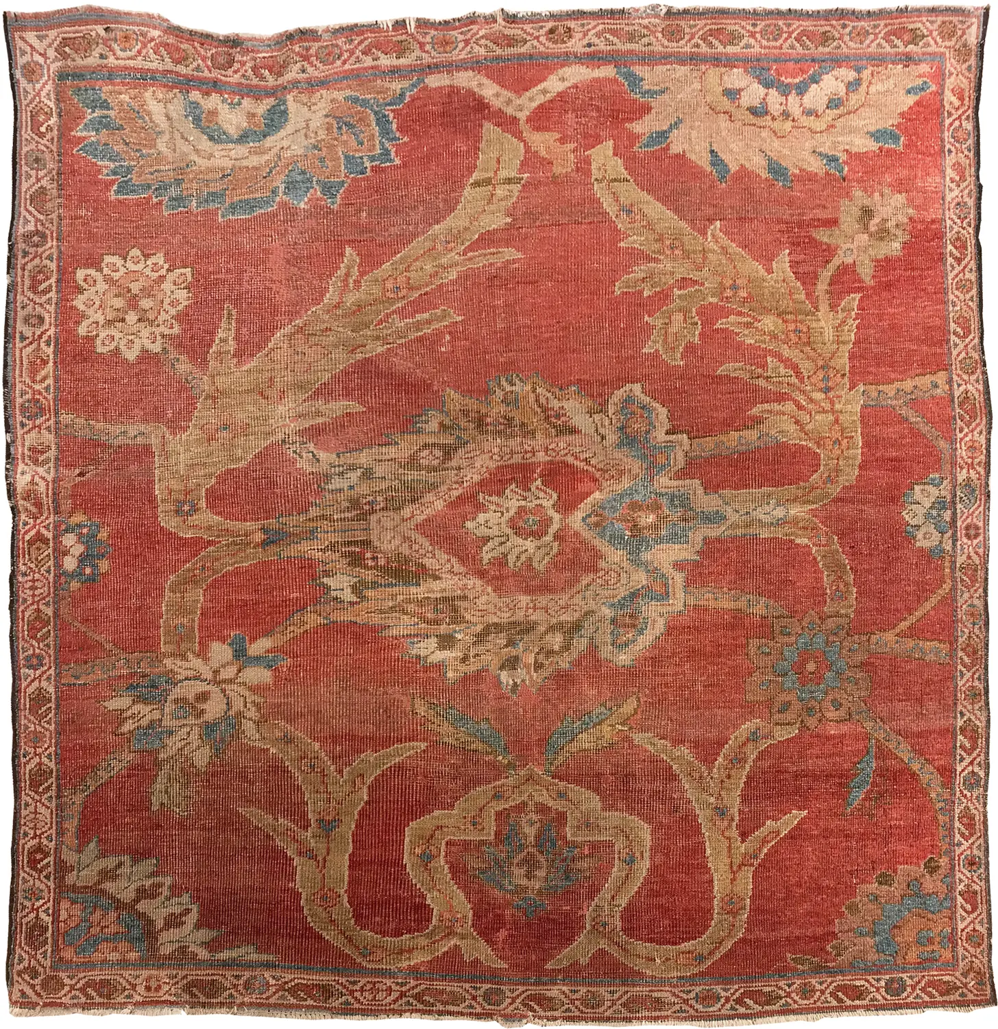 0021147_antique-sultanabad-sampler ANTIQUE SULTANABAD SAMPLER - Image 1